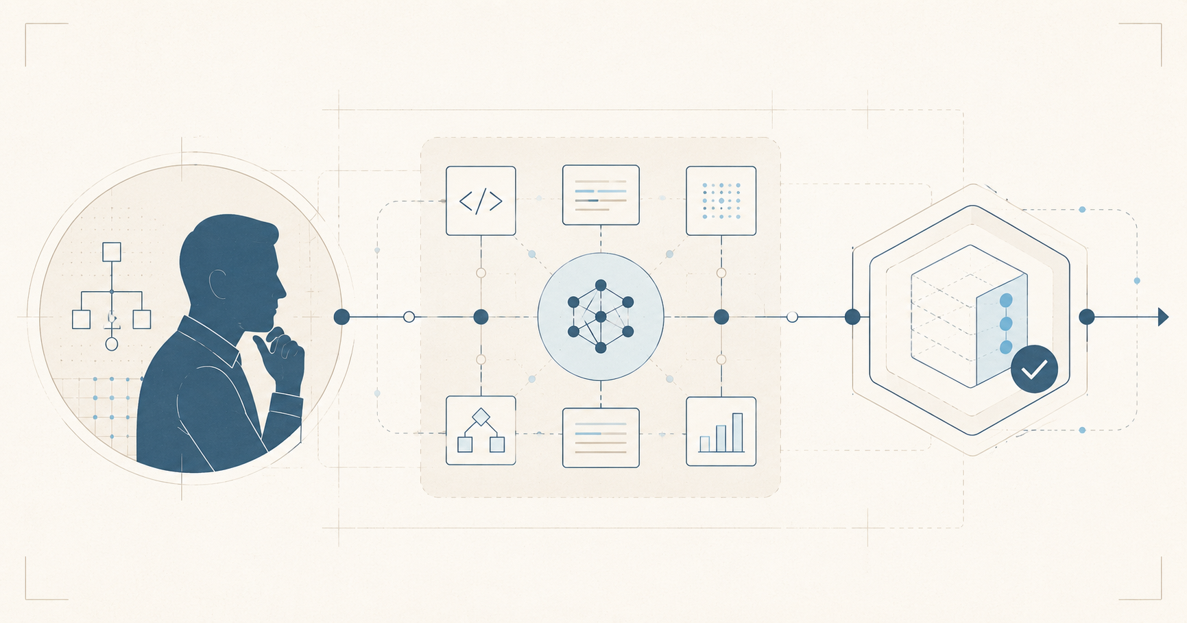 AI and software engineering illustration